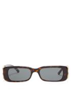 Matchesfashion.com Balenciaga - Rectangle Tortoiseshell-acetate Sunglasses - Womens - Tortoiseshell