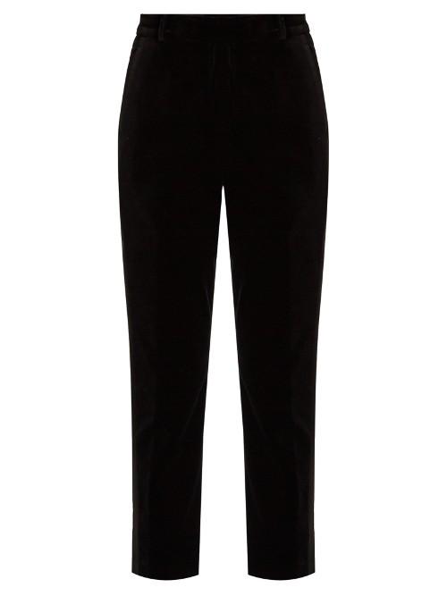 Racil Aries Slim-leg Velvet Trousers