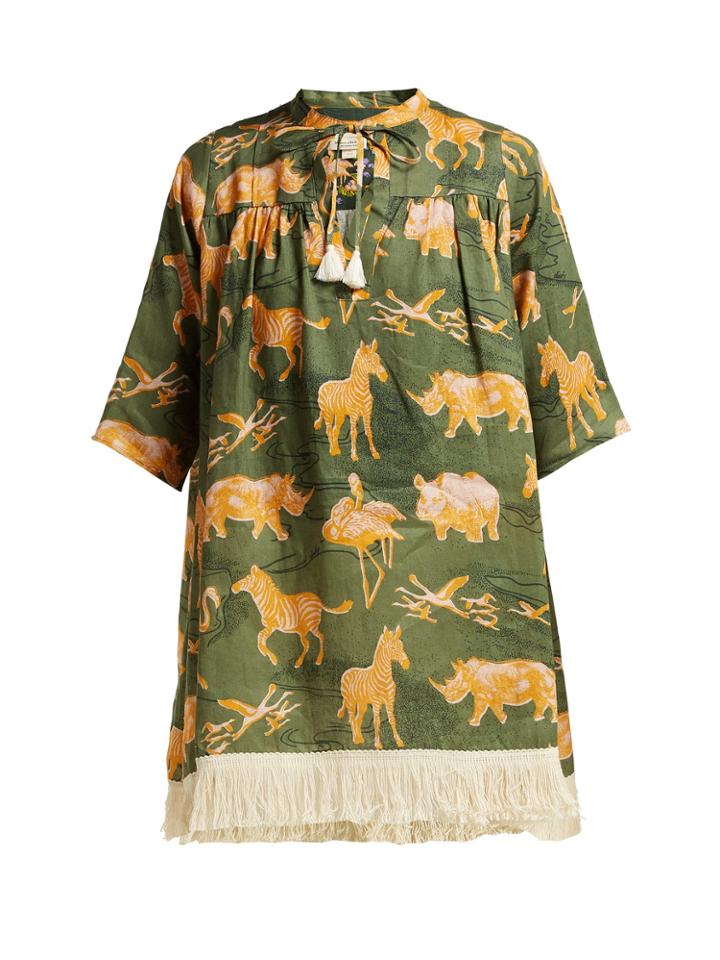 Chufy Safari-print Linen Top