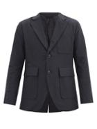 Matchesfashion.com Goldwin - Patch-pocket Single-breasted Twill Jacket - Mens - Black