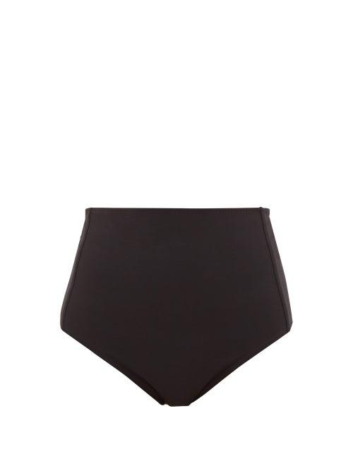 Matchesfashion.com Araks - Yumi High-rise Bikini Briefs - Womens - Black