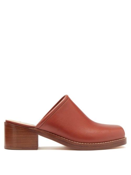 Gabriela Hearst - Armin Leather Mules - Womens - Light Brown