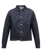 Auralee - Hard-twist Cotton-denim Jacket - Mens - Blue