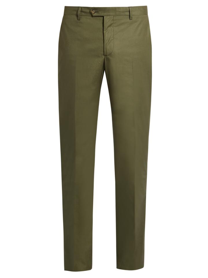 Etro Stretch-cotton Panama Trousers