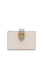 Matchesfashion.com Givenchy - Gv3 Logo-buckle Leather Bi-fold Cardholder - Womens - Beige Multi