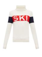 Matchesfashion.com Perfect Moment - Ski Intarsia Roll Neck Wool Sweater - Womens - White Multi