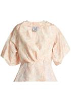 Matchesfashion.com Thierry Colson - Mary Floral Print Silk Blouse - Womens - White Multi