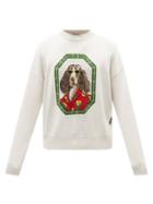 Palm Angels - Ziggy-intarsia Wool Sweater - Mens - White