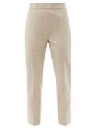 Matchesfashion.com Raey - Slim-leg Wool-blend Tailored Trousers - Womens - Beige