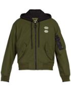 Matchesfashion.com Off-white - Hooded Bomber Jacket - Mens - Green