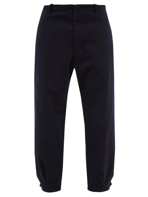 Maison Margiela - Four-stitches Herringbone Trousers - Mens - Black