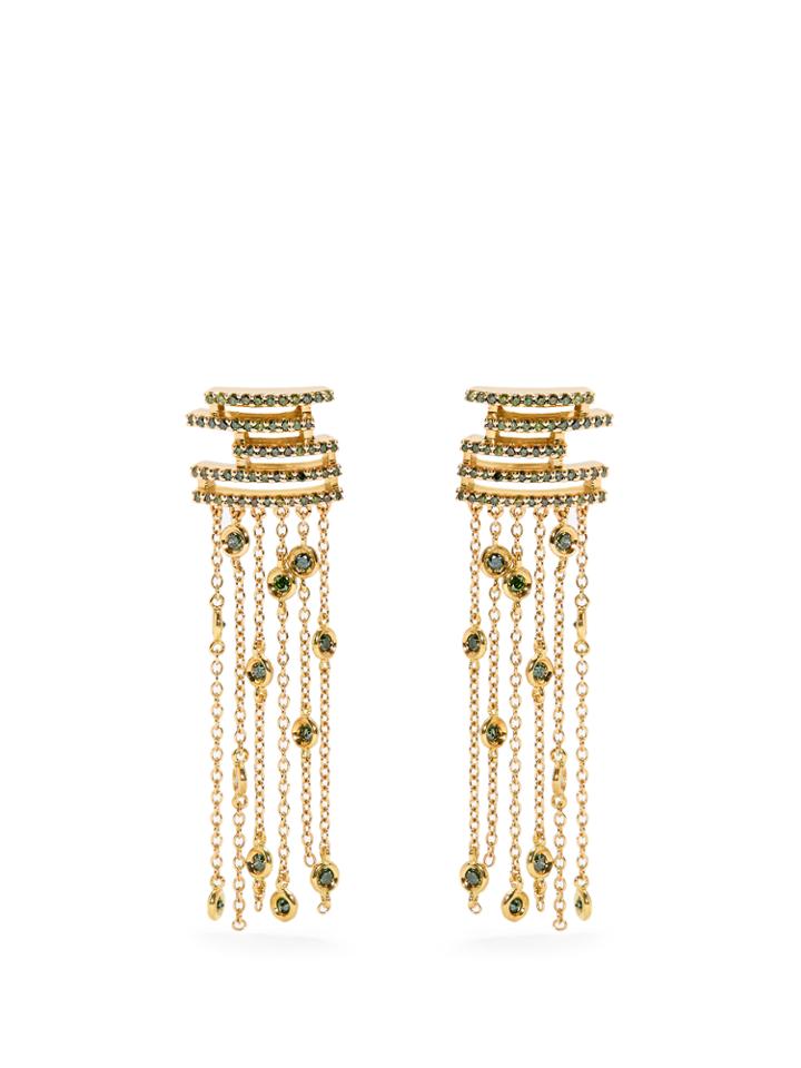 Maurizio Pintaldi Diamond & Yellow-gold Earrings