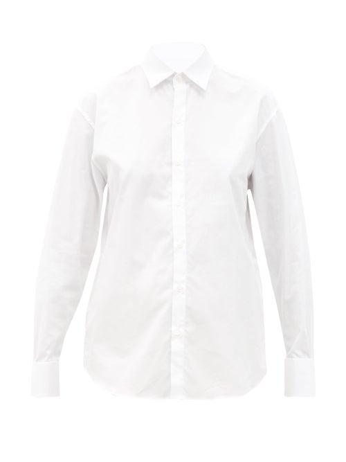 Matchesfashion.com Bourrienne Paris X - I Authentique Musketeer-cuff Cotton-poplin Shirt - Womens - White