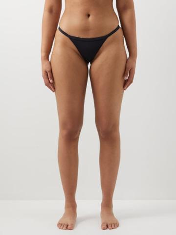 Form And Fold - The Bare High-leg Bikini Briefs - Womens - Black