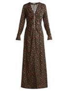 Miu Miu Jaquard Flowerbud-print Crystal-embellished Dress