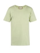 Matchesfashion.com Gucci - Logo Print Cotton T Shirt - Mens - Light Green