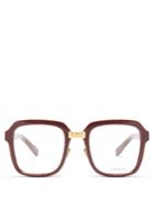 Kaleos Smiley Square-frame Glasses