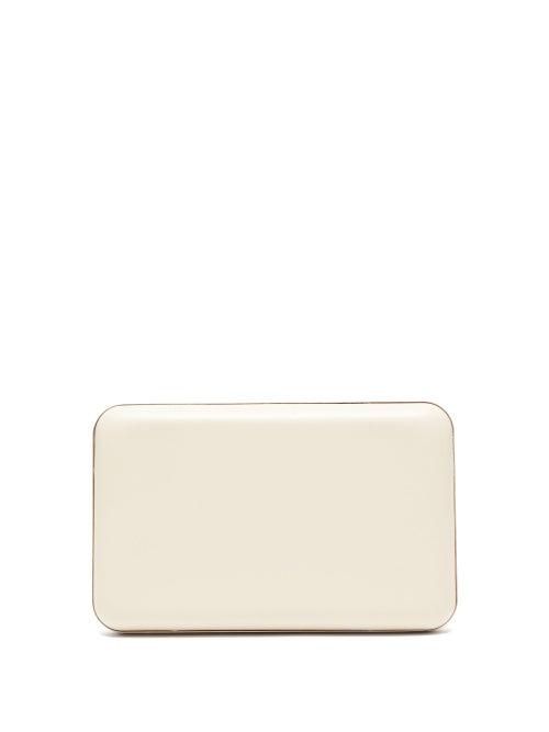 Matchesfashion.com The Row - Moulded Leather Clutch - Womens - Ivory
