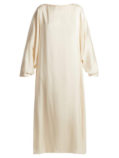 Matchesfashion.com The Row - Impey Silk Dress - Womens - Cream