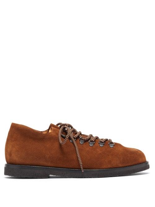 Matchesfashion.com Jacques Soloviere - Rasmus Suede Shoes - Mens - Brown