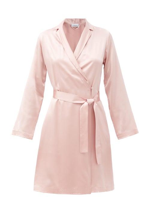 Ladies Lingerie La Perla - Belted Short Silk Robe - Womens - Light Pink