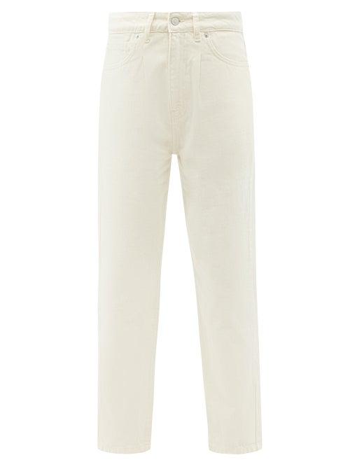 Matchesfashion.com Officine Gnrale - Dana High-rise Cropped Jeans - Womens - Ivory