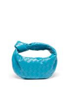 Bottega Veneta - The Jodie Mini Intrecciato-leather Clutch Bag - Womens - Blue