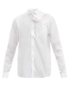 Matchesfashion.com Y/project - Asymmetric Organic-cotton Shirt - Mens - White
