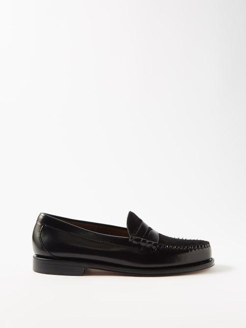 G.h. Bass & Co. - Weejun Heritage Larson Leather Loafers - Mens - Black