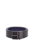 Matchesfashion.com Bottega Veneta - Reversible Intrecciato Woven Belt - Mens - Black Blue