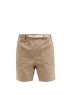 Matchesfashion.com Albam - Service Belted Cotton-ripstop Shorts - Mens - Beige