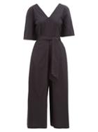 Matchesfashion.com Merlette - Serra Pima Cotton-poplin Jumpsuit - Womens - Black