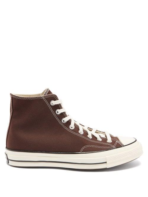 Matchesfashion.com Converse - Chuck 70 High-top Canvas Trainers - Mens - Dark Brown