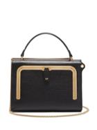 Matchesfashion.com Anya Hindmarch - Postbox Small Grained Leather Cross Body Bag - Womens - Black