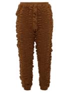 Matchesfashion.com Bianca Saunders - Bounce Back Ruched Cotton Track Pants - Mens - Brown