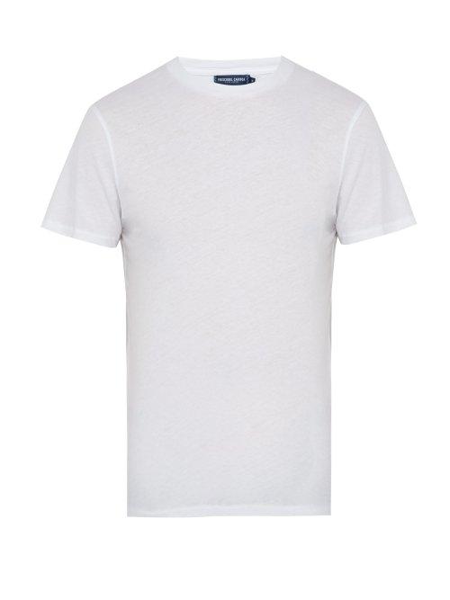 Matchesfashion.com Frescobol Carioca - Cotton Blend T Shirt - Mens - White