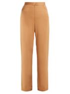 Matchesfashion.com Rachel Comey - Menace High Rise Straight Leg Trousers - Womens - Camel