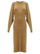 Matchesfashion.com Altuzarra - Chamomile Slit-sleeve Knitted Midi Dress - Womens - Green