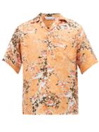 Matchesfashion.com Nipoaloha - Aloha Red Sparrow Print Silk Shirt - Mens - Orange Multi