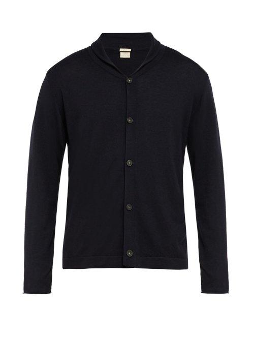 Matchesfashion.com Massimo Alba - Shawl Collar Cashmere Cardigan - Mens - Navy