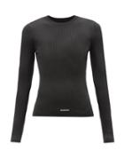 Balenciaga - Logo-patch Ribbed Sweater - Womens - Black