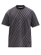 Noma T.d - Twist Striped Cotton-jersey T-shirt - Mens - Black