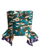 Matchesfashion.com Natasha Zinko - Camouflage Print Corset Top - Womens - Multi