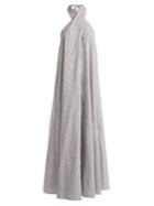 Mara Hoffman Lucille Striped Halterneck Cotton Dress