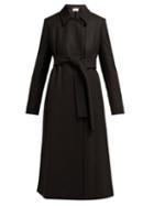 Matchesfashion.com The Row - Toomana Single Breasted Wool Blend Coat - Womens - Black