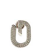 Matchesfashion.com Givenchy - G-link Crystal-embellished Metal Earrings - Mens - Silver