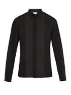 Saint Laurent Contrast-panel Wool Shirt