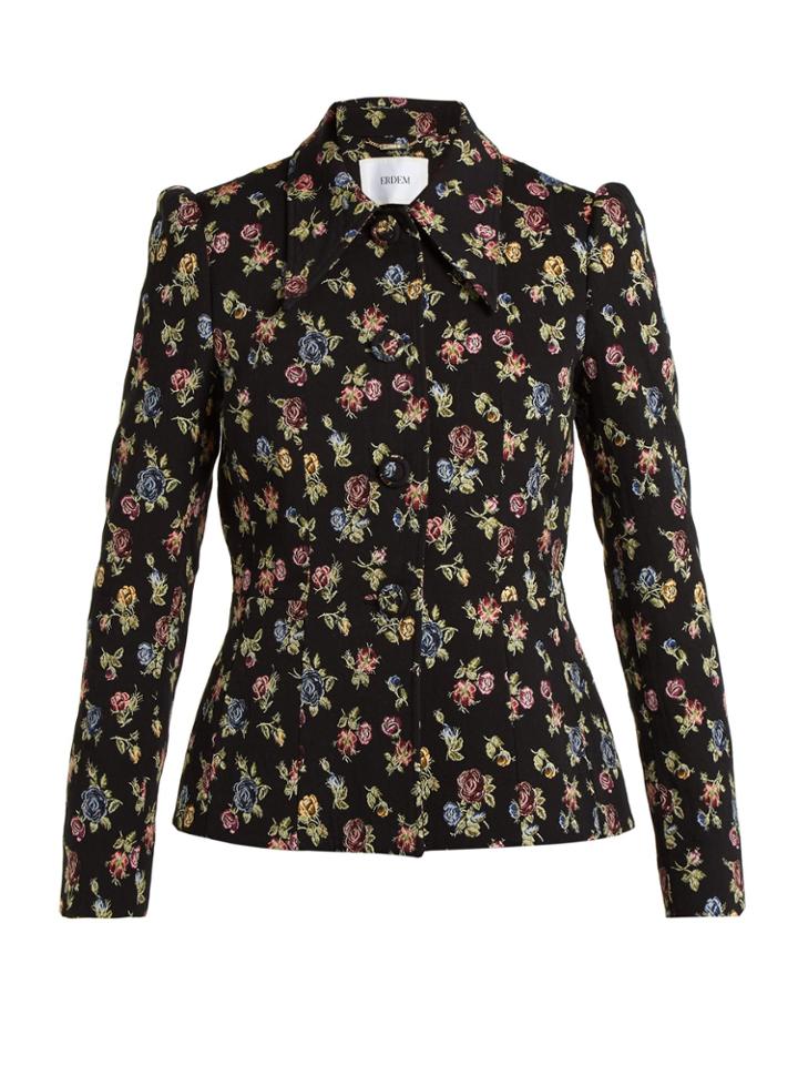 Erdem Floral Jacquard Jacket