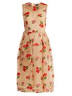 Simone Rocha Floral-embroidered Layered Tulle Dress