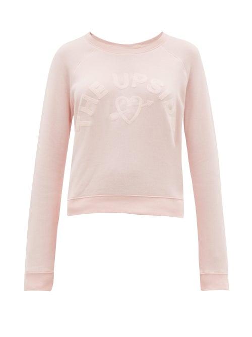 Matchesfashion.com The Upside - Bronte One Love Cotton Sweatshirt - Womens - Pink